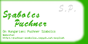 szabolcs puchner business card